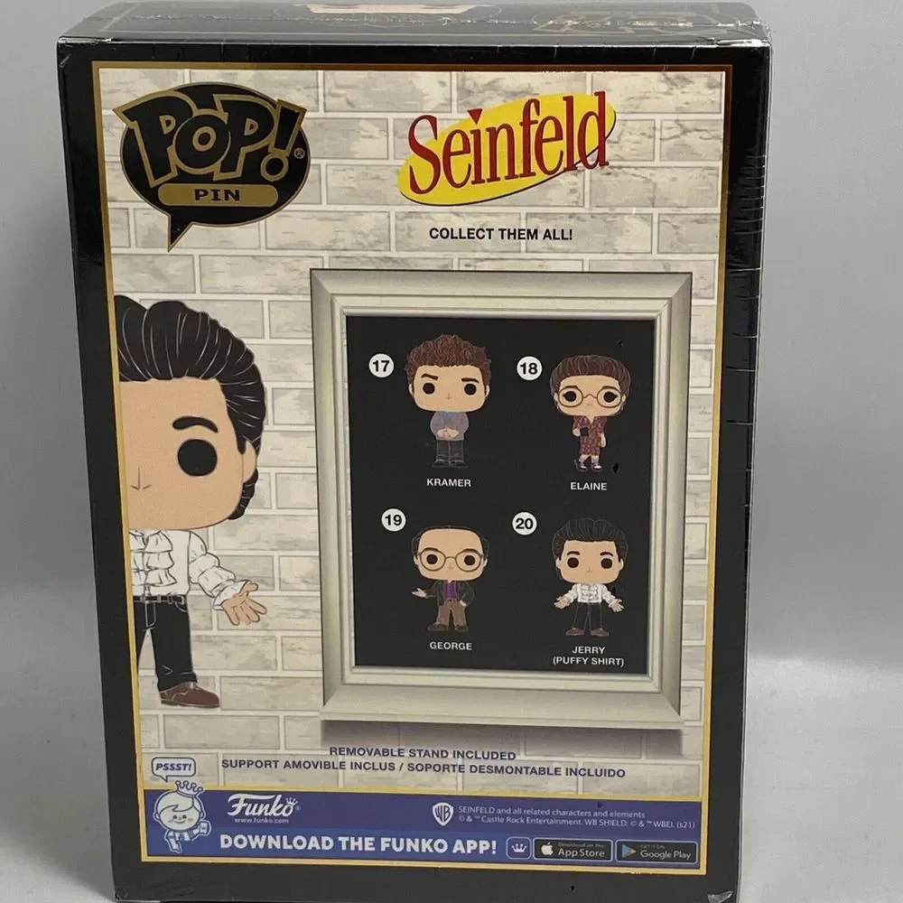Funko Pop! Pin‎ Seinfeld #20 Jerry (Puffy Shirt) Large Enamel Pin